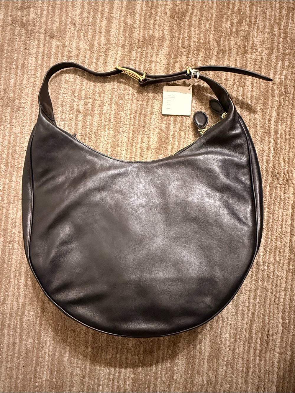 LIFFNER
Moon Leather Hobo Bag - Black - Picture 6 of 9
